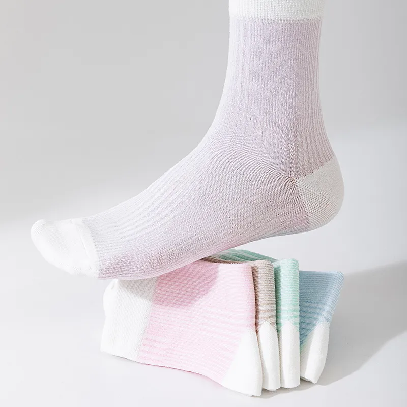 Master Mid Calf Socks Women's Shopping Bag 5 Pack-2