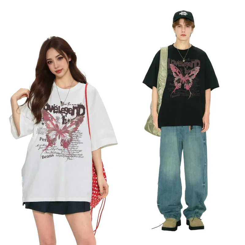 ILYOIL Drop Shoulder Sleeve T Shirt Unisex-4