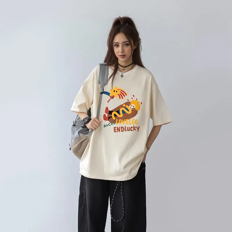 ILYOIL Drop Shoulder Sleeve T Shirt Unisex-9