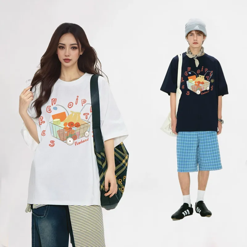 ILYOIL Drop Shoulder Sleeve T Shirt Unisex-3