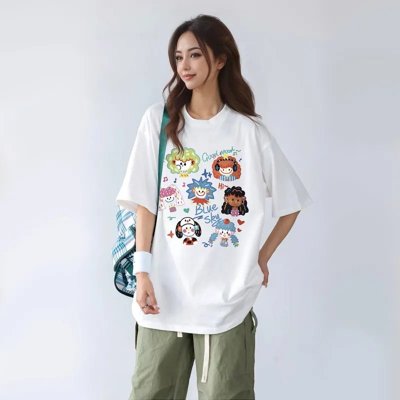 ILYOIL Drop Shoulder Sleeve T Shirt Unisex-3