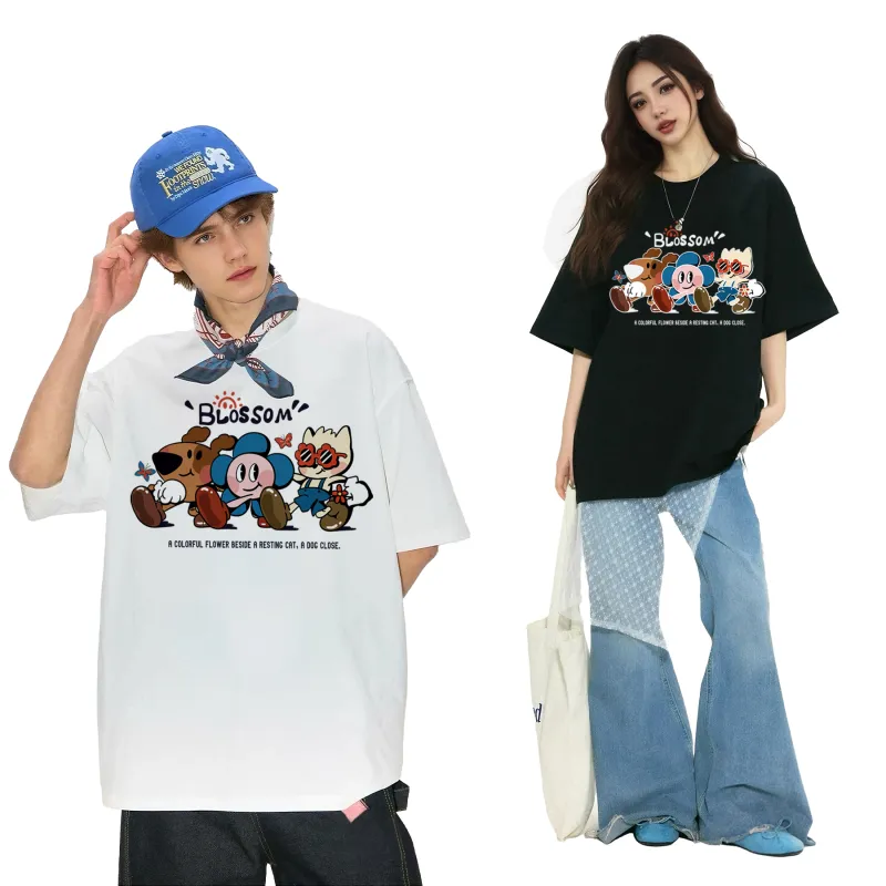 ILYOIL Drop Shoulder Sleeve T Shirt Unisex-9