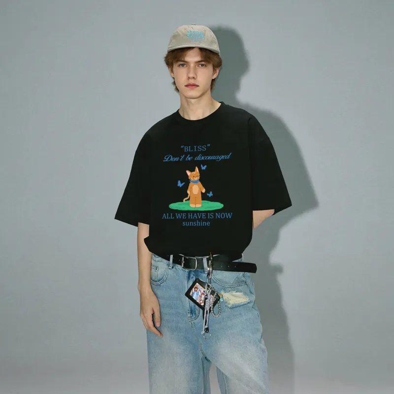 ILYOIL Drop Shoulder Sleeve T Shirt Unisex-8