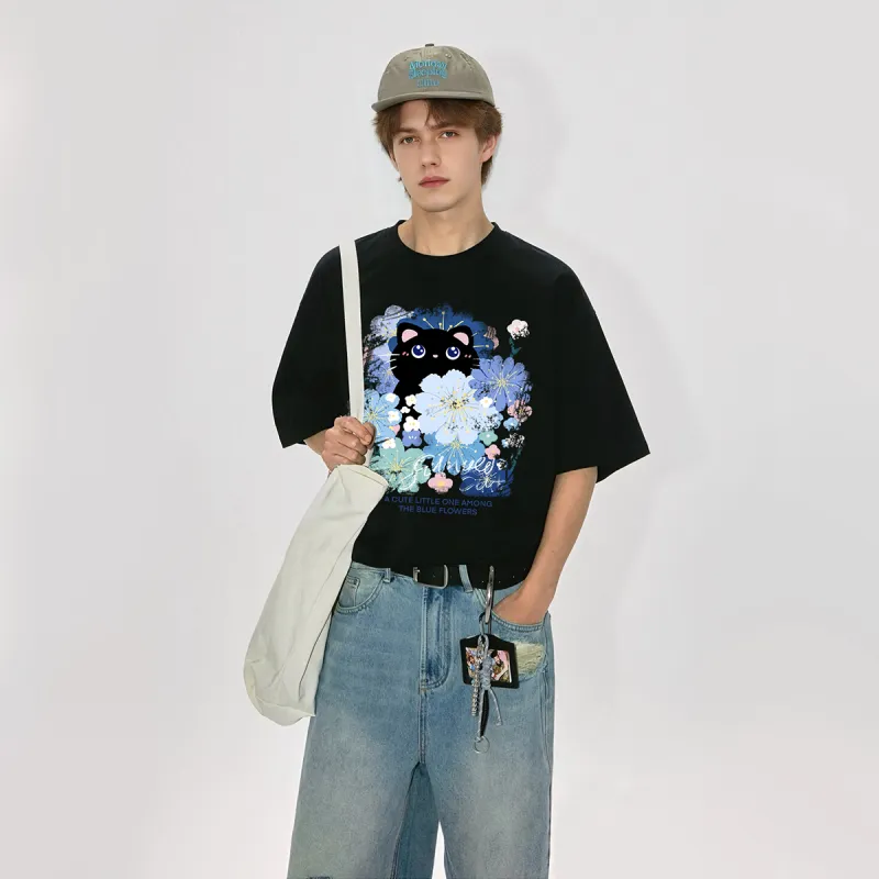 ILYOIL Drop Shoulder Sleeve T Shirt Unisex-3