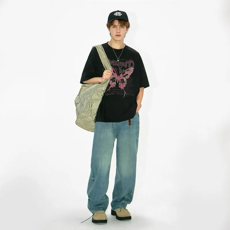 ILYOIL Drop Shoulder Sleeve T Shirt Unisex-7