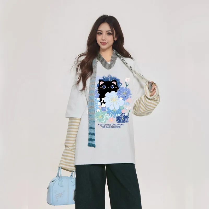 ILYOIL Drop Shoulder Sleeve T Shirt Unisex-2