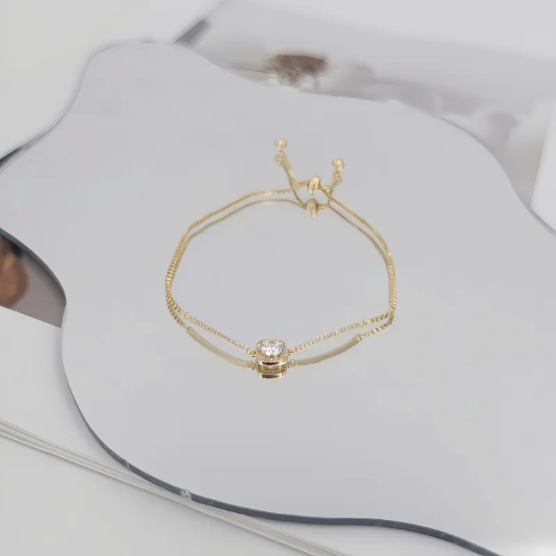 PINK U Alloy Bracelets Women's Gold-1