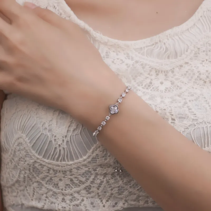 PINK U Alloy Bracelets Women's Silver Gold-3
