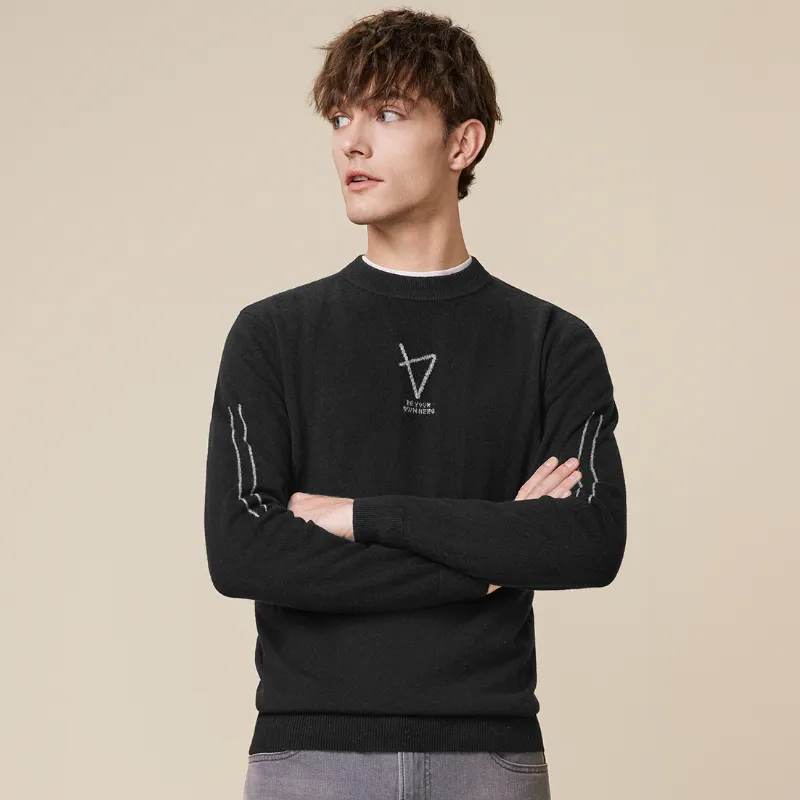Red bean Sweaters Men-5