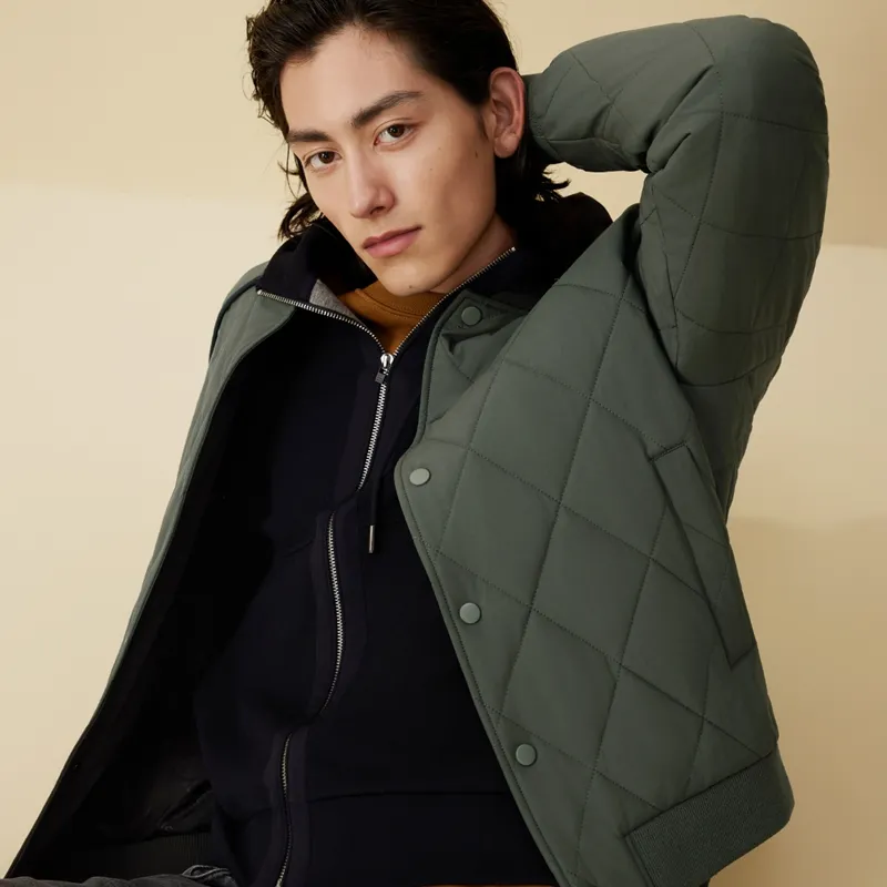 Red bean Puffer Jackets Men-3