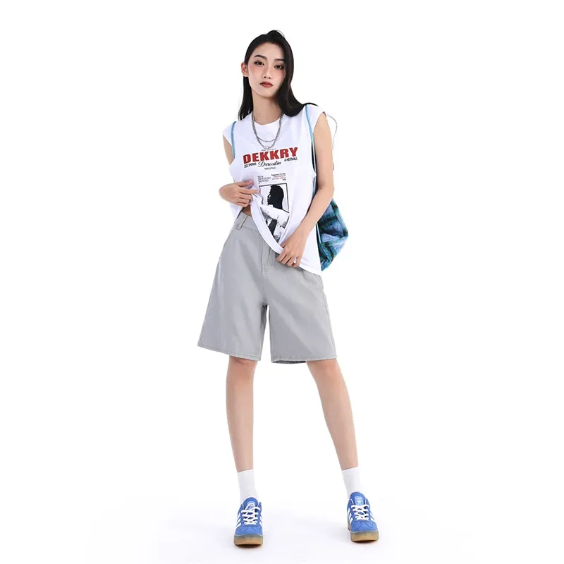 Kele Coco Denim Shorts Unisex-3