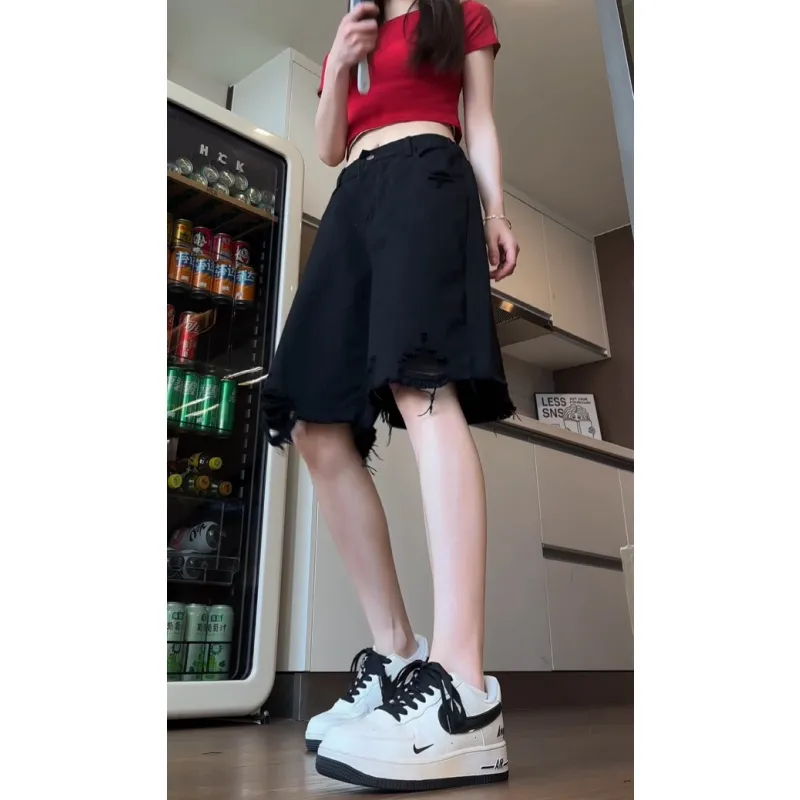 Kele Coco Denim Shorts Unisex-3