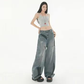 Kele Coco Jeans Unisex Color Block