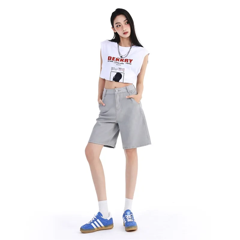 Kele Coco Denim Shorts Unisex-4