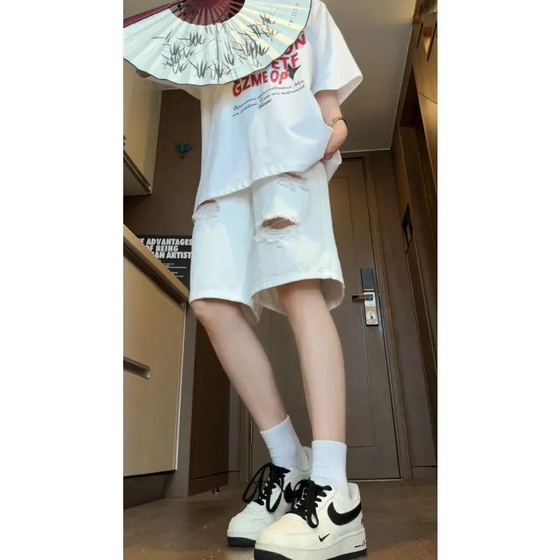 Kele Coco Denim Shorts Unisex-8