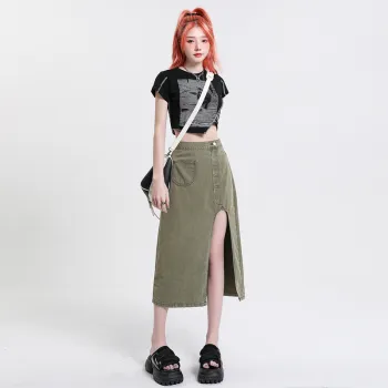 Kele Coco Denim Long Skirt Women's