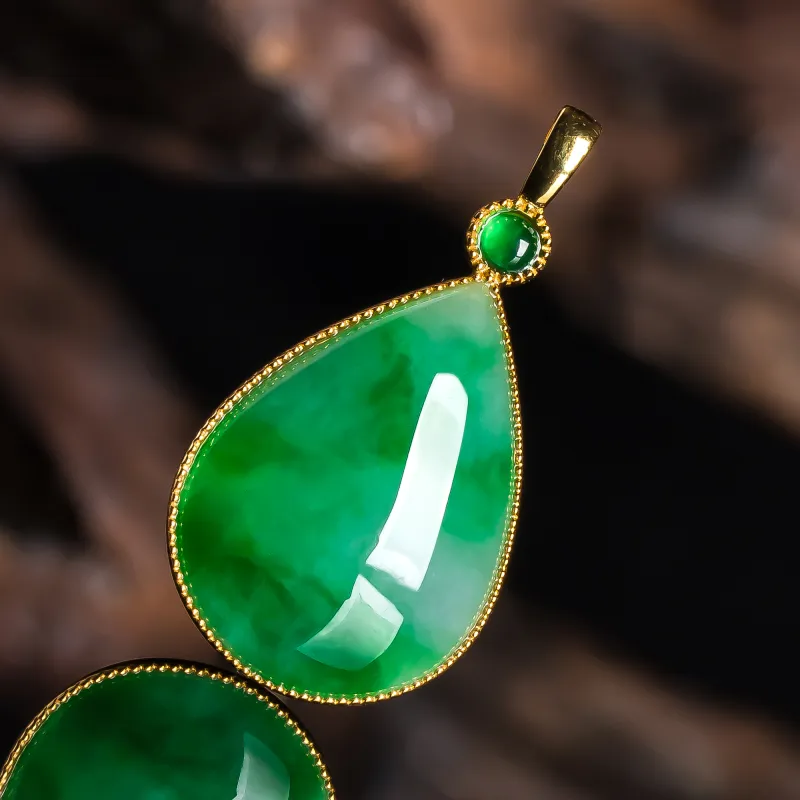 LIYUFU Ice Glutinous Jadeite Pendants Unisex-2