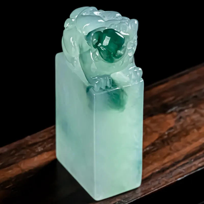 LIYUFU Ice Glutinous Jadeite Seals Unisex-2