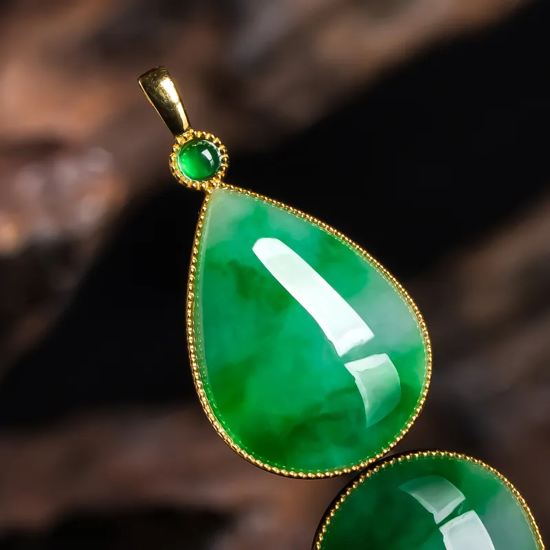 LIYUFU Ice Glutinous Jadeite Pendants Unisex-1