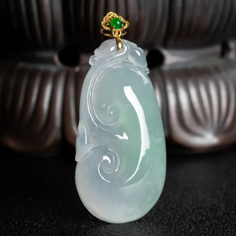 LIYUFU Ice Glutinous Jadeite Pendants Unisex-3