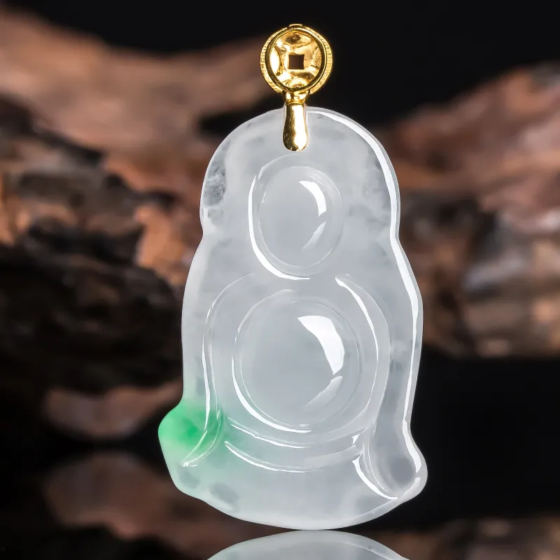 LIYUFU Ice Glutinous Jadeite Pendants Unisex-3