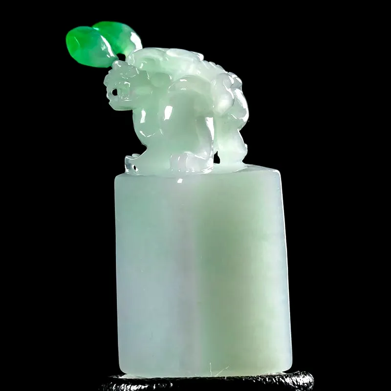 LIYUFU Ice Glutinous Jadeite Ornaments Unisex-5