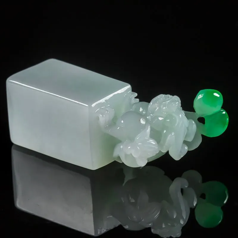 LIYUFU Ice Glutinous Jadeite Ornaments Unisex-4