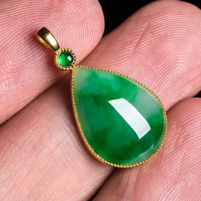 LIYUFU Ice Glutinous Jadeite Pendants Unisex-4