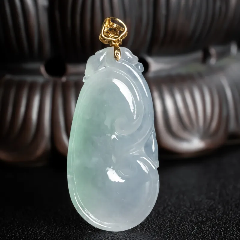LIYUFU Ice Glutinous Jadeite Pendants Unisex-4