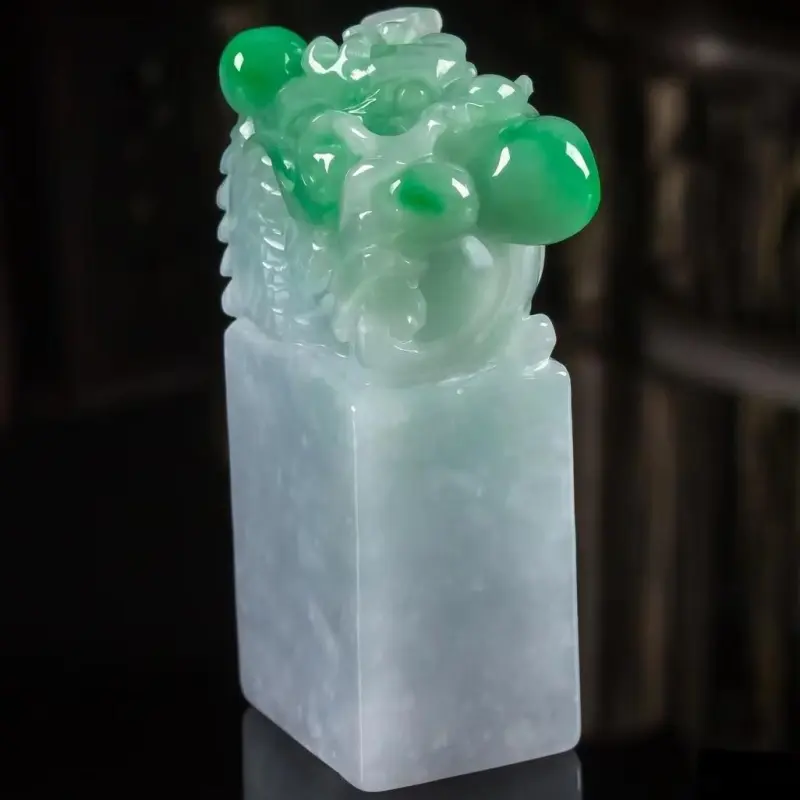 LIYUFU Ice Glutinous Jadeite Seals Unisex-3