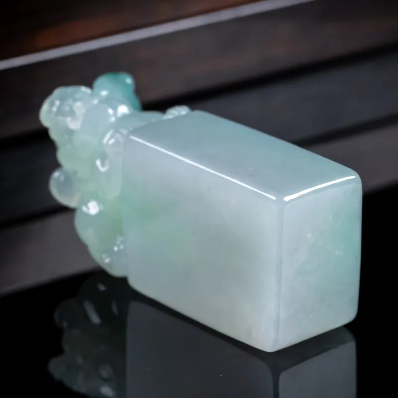 LIYUFU Ice Glutinous Jadeite Seals Unisex-4