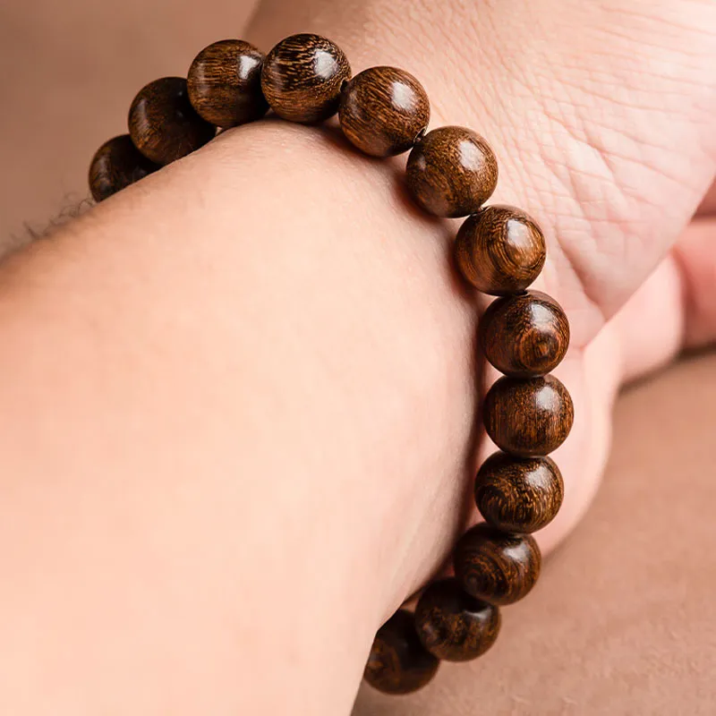 WJT Golden Sandalwood Wooden Bracelets Unisex-3