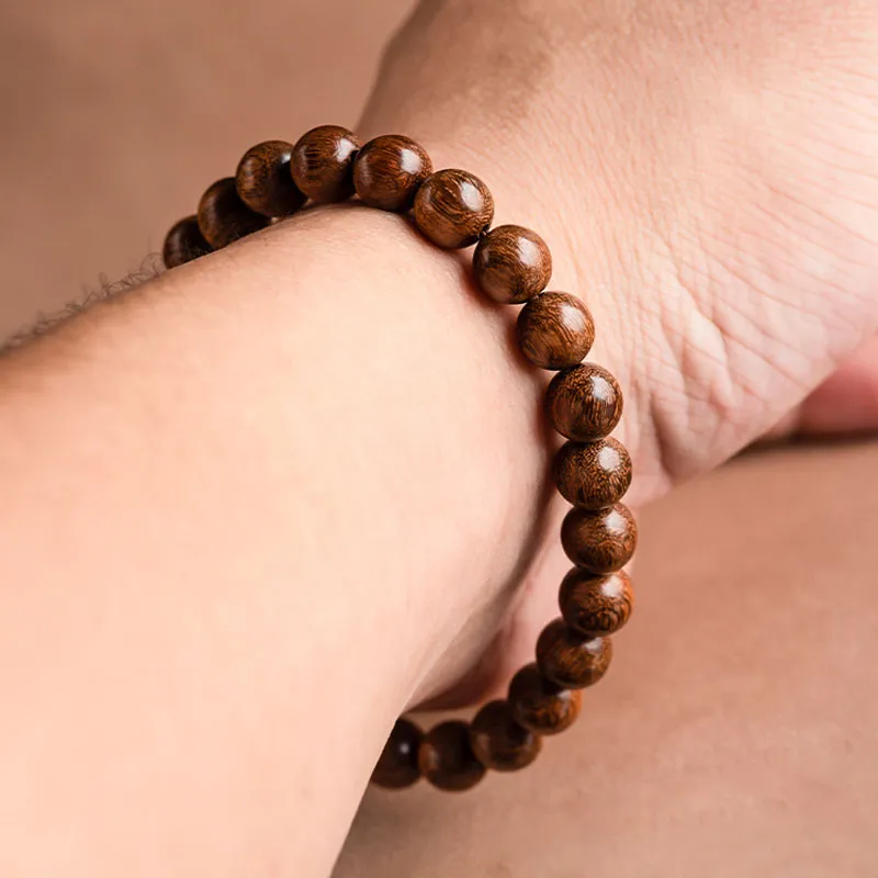 WJT Golden Sandalwood Wooden Bracelets Unisex-1