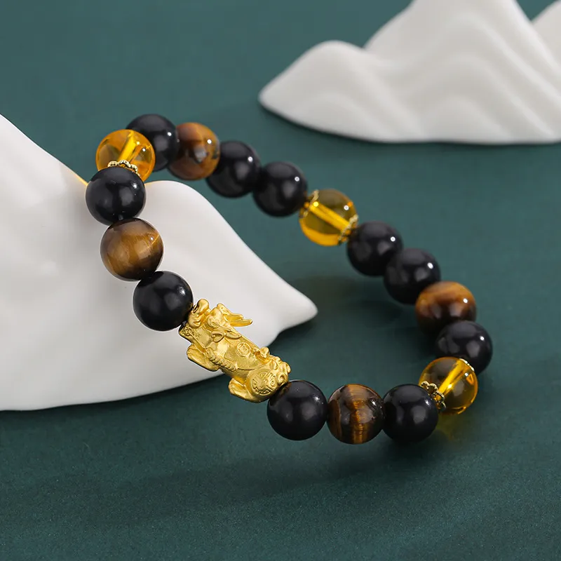 WJT Tiger's Eye Stone Bracelets Unisex-2