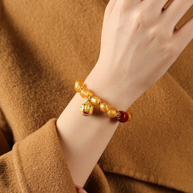 WJT Colored Glaze Jade Bracelets Unisex-2