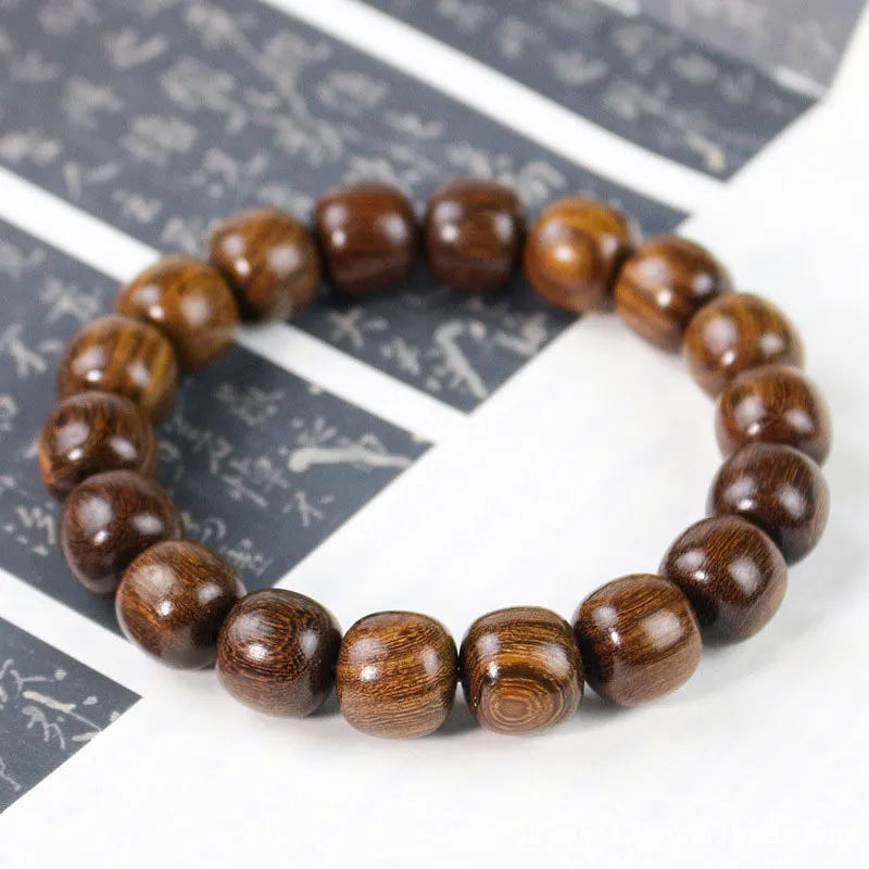WJT Golden Sandalwood Wooden Bracelets Unisex-3