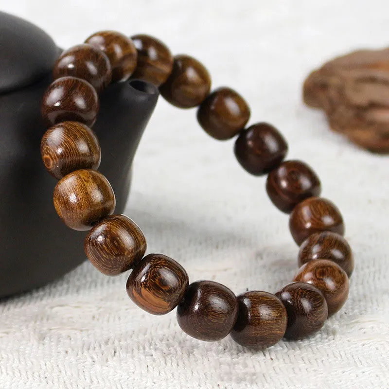 WJT Golden Sandalwood Wooden Bracelets Unisex-4