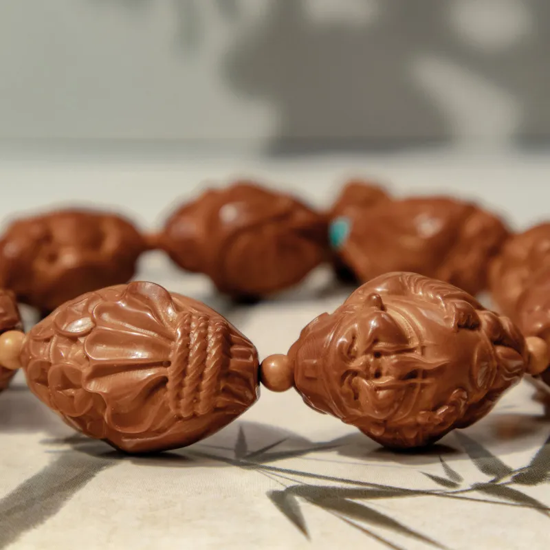 WJT Olive Pit Walnut Bracelets Unisex-4