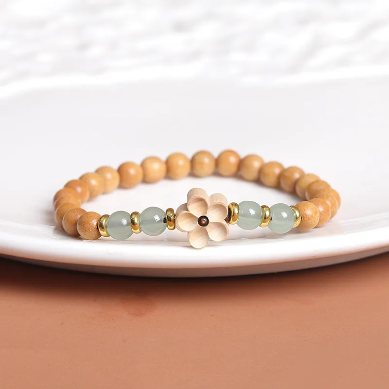 WJT Barbie Sandalwood Wooden Bracelets Unisex-2