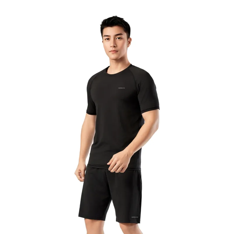 MESUCA Workout Clothing Men's Black-3