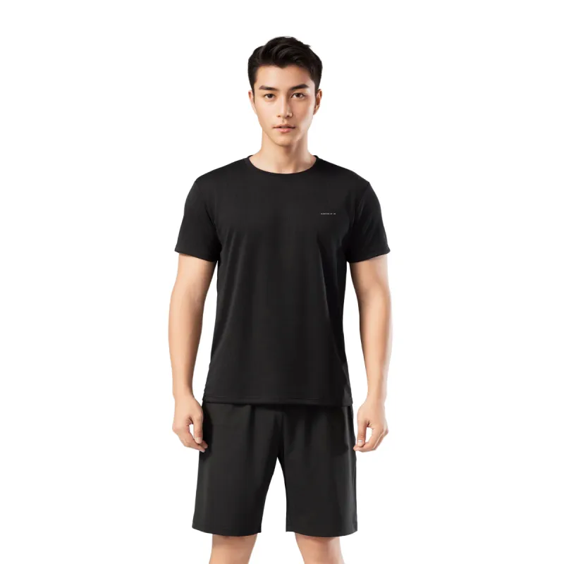 MESUCA Workout Clothing Men's Black-2