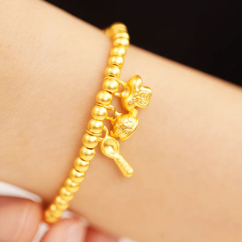 KING TAI SANG Gold Bracelet Unisex-2