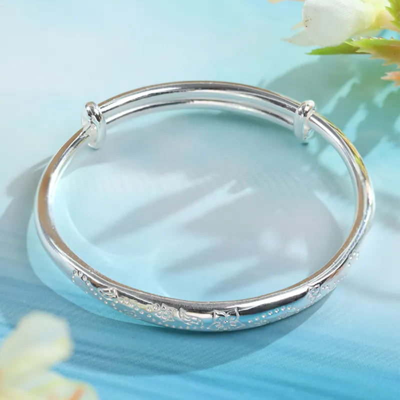 KING TAI SANG 999 Fine Silver Bangles Women's-1