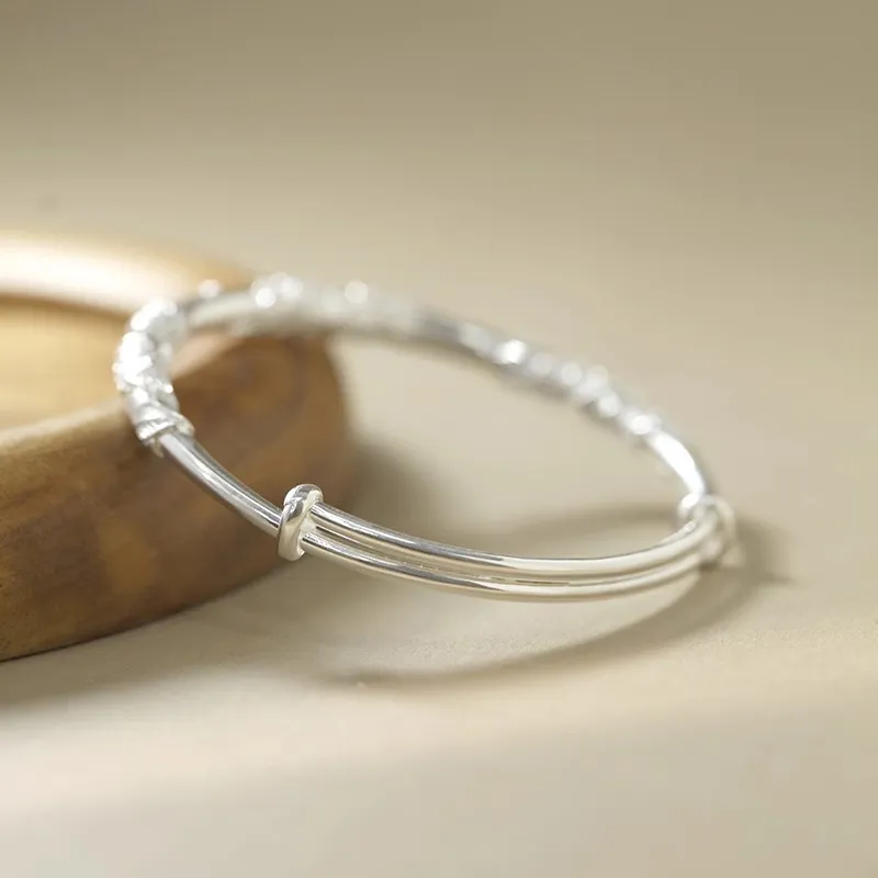 KING TAI SANG 999 Fine Silver Bangles Women's-2