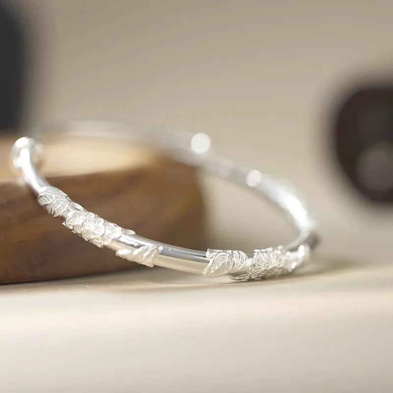 KING TAI SANG 999 Fine Silver Bangles Women's-4