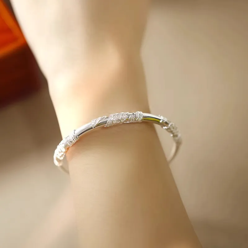 KING TAI SANG 999 Fine Silver Bangles Women's-1