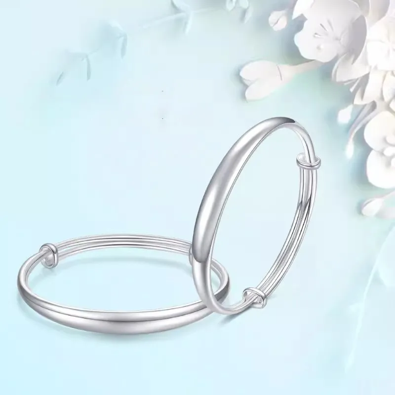 KING TAI SANG S999 Fine Silver Bangles Women's-2