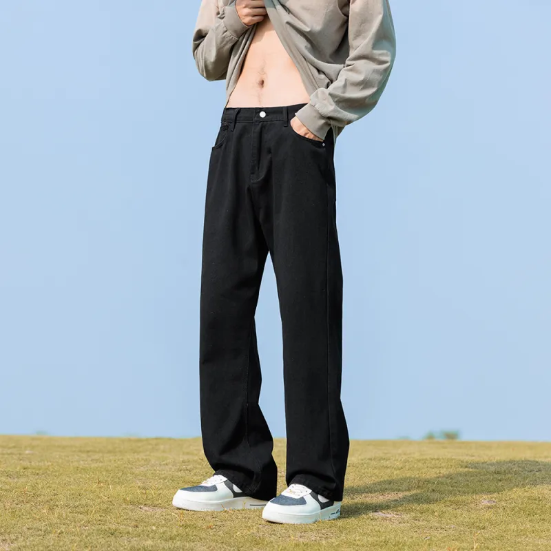 TOUHAOQINGNIAN Jeans Unisex-2