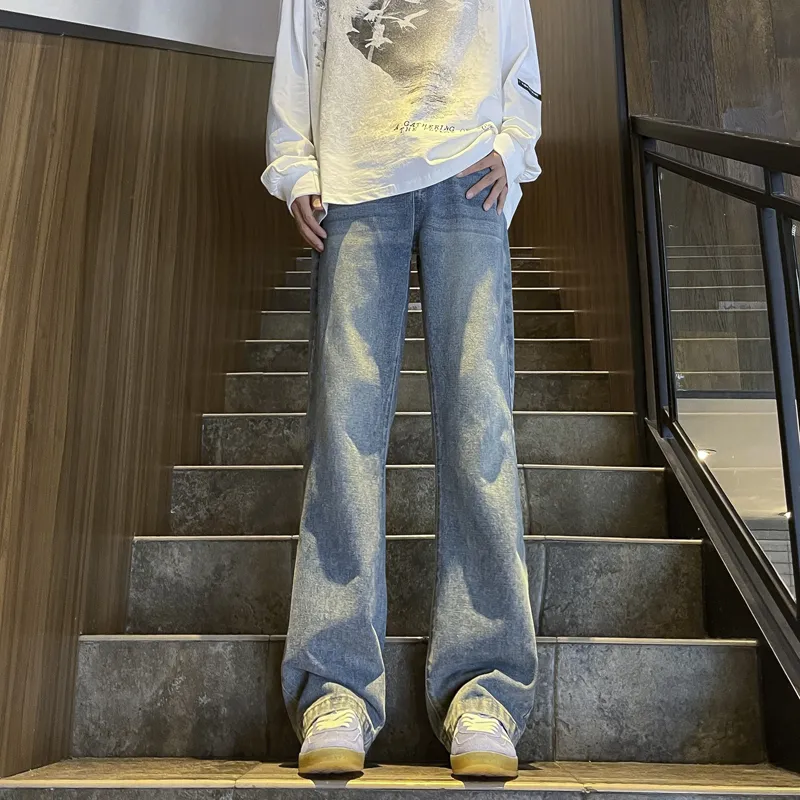 TOUHAOQINGNIAN Jeans Unisex-15