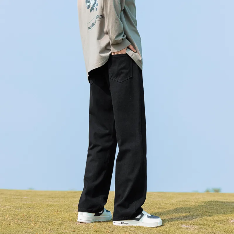 TOUHAOQINGNIAN Jeans Unisex-3